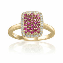 Load image into Gallery viewer, Natural Ruby Cocktail Ring- FineColorJewels