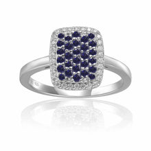 Load image into Gallery viewer, Sapphire Cocktail Engagement Ring in 925 Sterling Silver