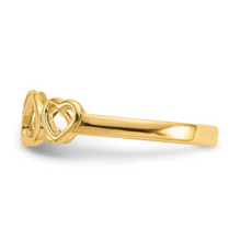 Load image into Gallery viewer, 10K Yellow Gold Heart Ring