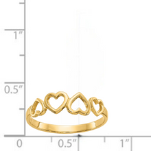 Load image into Gallery viewer, 10K Yellow Gold Heart Ring