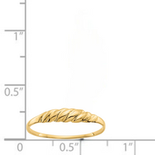 Load image into Gallery viewer, 10K Gold Ridged Dome Ring For Women