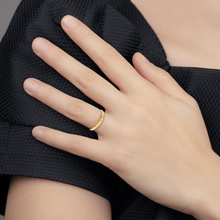 Load image into Gallery viewer, 10K Gold Ridged Dome Ring For Women