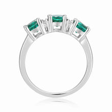 Load image into Gallery viewer, Emerald Ring for Women - FineColorJewels