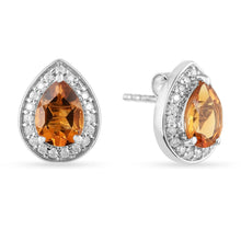 Load image into Gallery viewer, Natural Citrine Teardrop Stud Earrings Fine Color Jewels 925 Sterling Silver, best gift for girls, best gift for women, Christmas gift, Citrine jewelry., Citrine Studs, dla-dm-discount-all-154898, earrings for her, gift for her, Gift for Mom, gift for women, gift from daughter, Mother&#39;s Day Gift, New Year gift, November Birthstone, Studs Earrings, Valentine&#39;s Day gift, Wedding Gift For Her