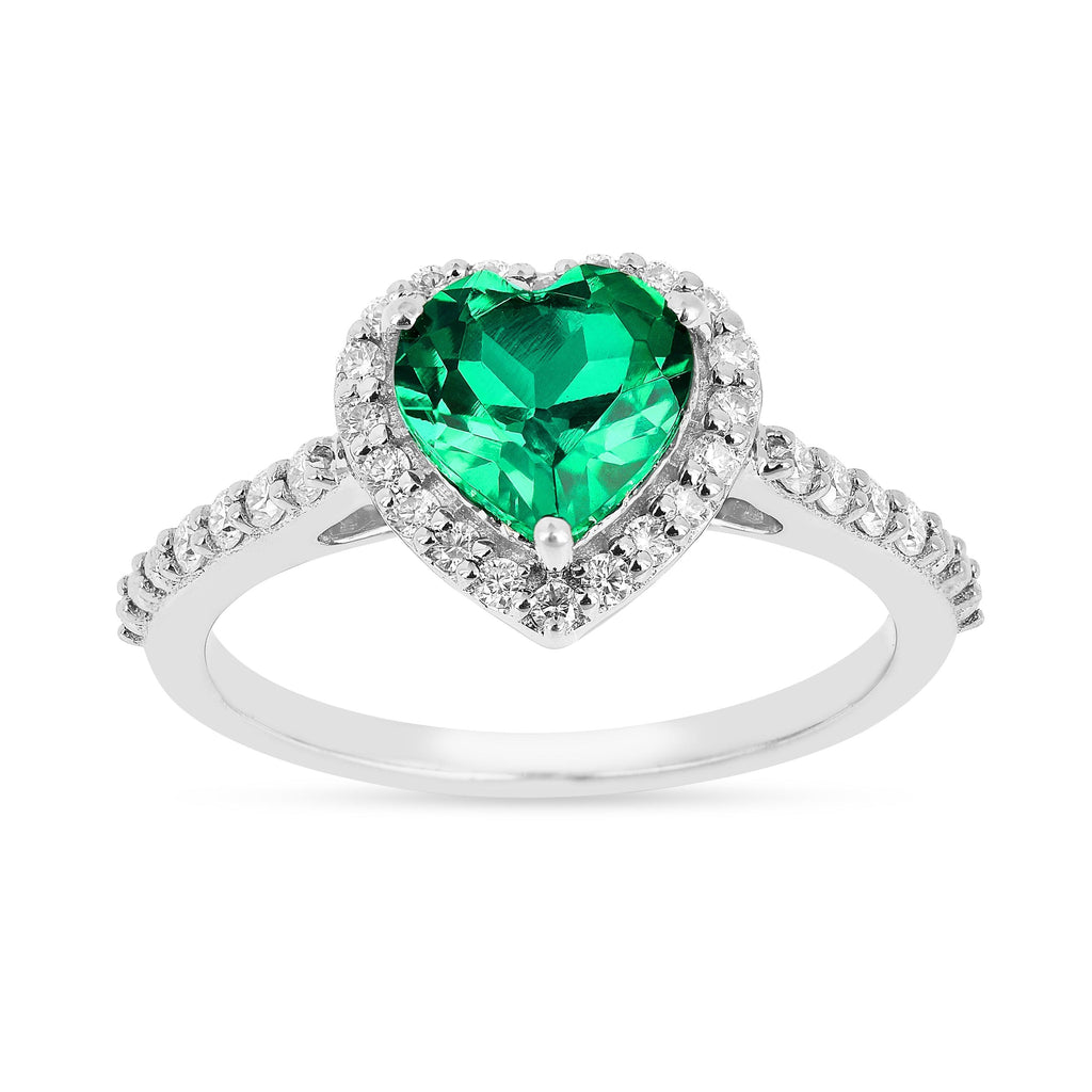 Colombian Created Emerald Halo Heart Ring Fine Color Jewels best gift for girls, best gift for women, Christmas gift, Dainty Birthstone Ring, dainty emerald ring, dla-dm-discount-all-154898, Emerald halo ring, Emerald pave ring, emerald ring for her, gift for her, Gift for Mom, gift for women, gift from daughter, Halo Heart Promise Ring, Heart Gemstone Ring, Heart Wedding Ring, Lab Created Emerald Ring, may birthstone ring, Mother's Day Gift, New Year gift, Valentine's Day gift