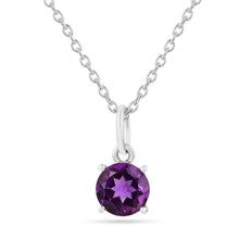 Load image into Gallery viewer, Purple Solitaire Amethyst Jewelry Set Fine Color Jewels Amethyst, Amethyst Jewelry, Amethyst Necklace, dla-dm-discount-all-143240, dla-dm-discount-all-154898, natural amethyst, New, purple amethyst