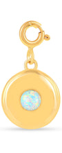 Load image into Gallery viewer, Birthstone Charm Circle Pendant