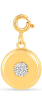 Load image into Gallery viewer, Birthstone Charm Circle Pendant