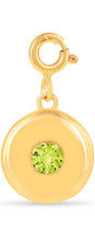 Load image into Gallery viewer, Birthstone Charm Circle Pendant