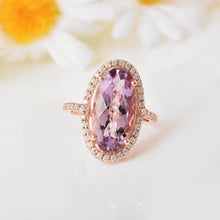 Load image into Gallery viewer, anniversary gift for her, gift for mom, jewelry gift for mom, rings for owmen under $100, genuine amethyst ring