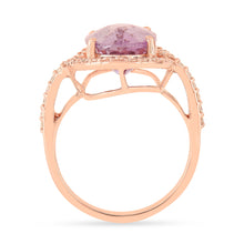 Load image into Gallery viewer, natural purple gemstone ring, amethyst jewelry inexpensive