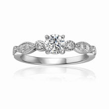 Load image into Gallery viewer, Best Moissanite Rings Valentines Day Gift for Her Sterling Silver