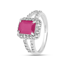 Load image into Gallery viewer, cocktail ring, ruby cocktail ring for women