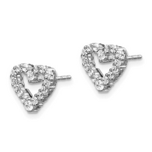 Load image into Gallery viewer, heart shape earrings designs, jewelry gift for loved ones, heart shape gift ideas, heart diamond