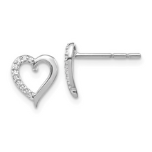 Load image into Gallery viewer, Heart-Shaped Diamond Earrings