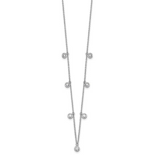 Load image into Gallery viewer, 14K White Gold Lab Diamond Layering Necklace