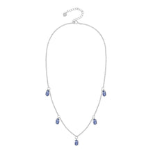 Load image into Gallery viewer, Blue Sapphire Layering Necklace - FineColorJewels