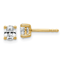 Load image into Gallery viewer, Bridal Earrings, Dainty Diamond Stud Earrings For Her