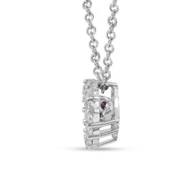 Load image into Gallery viewer, Natural Amethyst Dancing Stone Halo Necklace