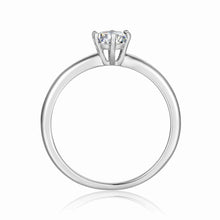 Load image into Gallery viewer, Oval Proposal Ring One Carat Ring | 925 Sterling Silver Moissanite Solitaire Ring | White Silver Ring | Women&#39;s Day Gift for Her - FineColorJewels