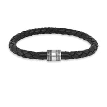 Load image into Gallery viewer, Mens Black Rope Bracelet