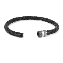 Load image into Gallery viewer, Mens Black Rope Bracelet