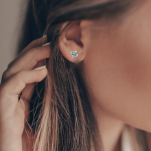 Load image into Gallery viewer, Modal showcasing Daily Wear Earrings Valentine Day Gift For Her Minimalist Solitaire Studs