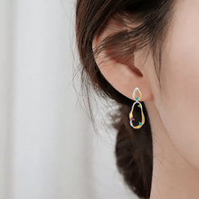 Load image into Gallery viewer, Multi Color Dangling Earrings