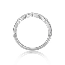 Load image into Gallery viewer, Accented Baguette White Topaz Sterling Silver Ring, $ 50 &amp; Under, White Topaz, White, Baguette, 925 Sterling Silver, 5, 6, 7, 8, Eternity