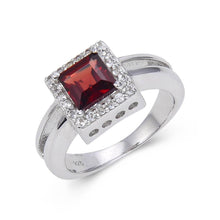 Load image into Gallery viewer, Affordable ring design, ring for gifting, engagement ring design, deep red color ring