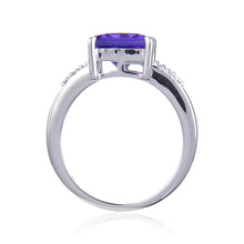 Load image into Gallery viewer, Square cut solitaire ring, solitaire ring on a budget