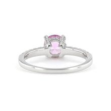 Load image into Gallery viewer, Created Pink Sapphire Ring - FineColorJewels