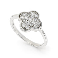 Load image into Gallery viewer, Four-Leaf Clover Moissanite Ring - FineColorJewels