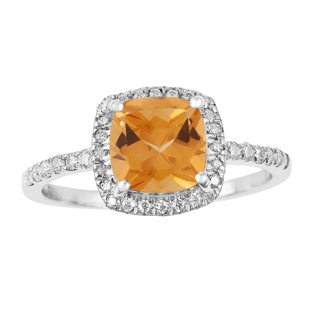 Natural Citrine Cushion Halo Ring Fine Color Jewels Citrine Engagement Ring, Citrine halo ring, dla-dm-discount-all-154898, gift for her, Natural Citrine ring, November birthstone ring, wedding ring for her, yellow gemstone ring