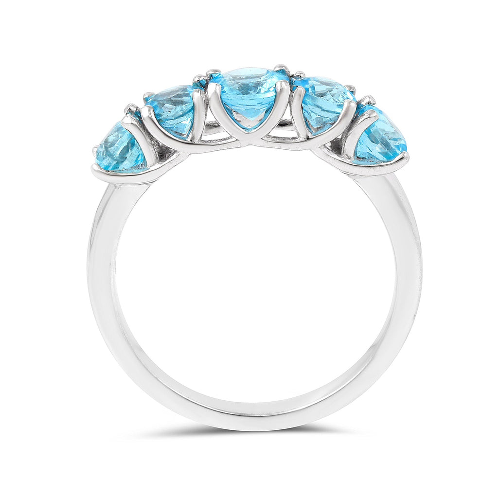 eternity ring design, paraiba ring