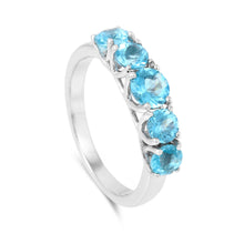 Load image into Gallery viewer, round shape paraiba ring, small solitaires 