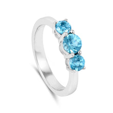 Load image into Gallery viewer, Three stone ring design, promise ring desigs, ring on a budget, rare gemstones ring for her