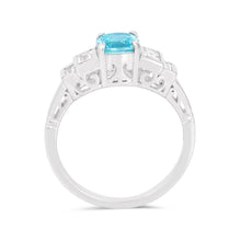 Load image into Gallery viewer, ocean blue gemstone ring