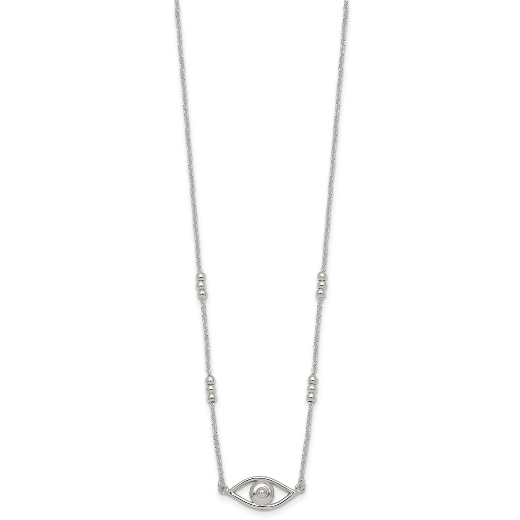 Silver Evil Eye Necklace