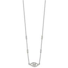 Load image into Gallery viewer, Silver Evil Eye Necklace