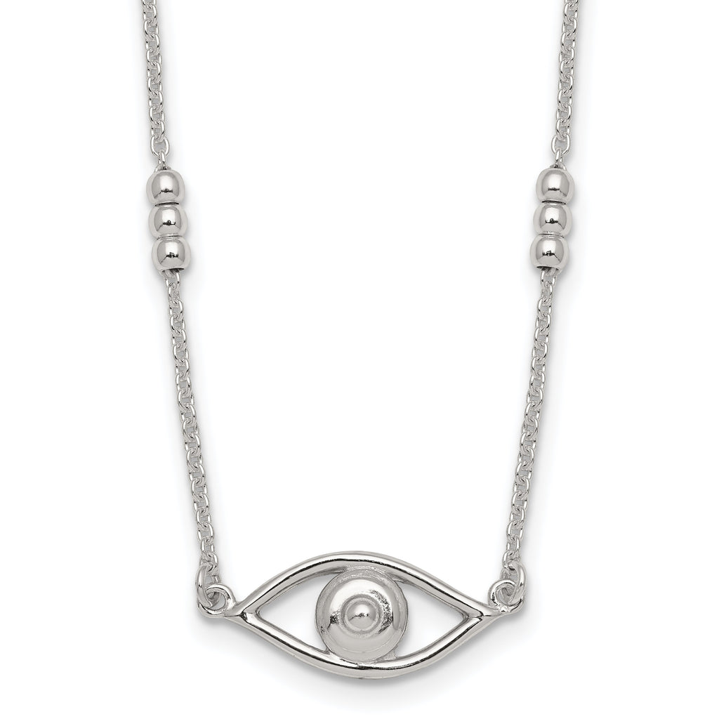 Silver Evil Eye Necklace