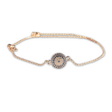 Load image into Gallery viewer, Classic Sapphire Evil Eye Bracelet