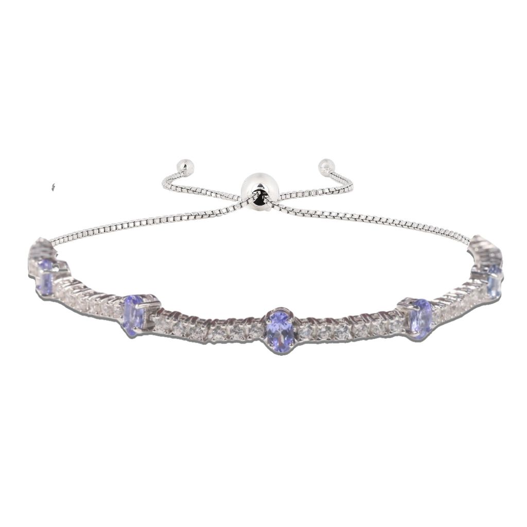 Tanzanite Adjustable Bracelet