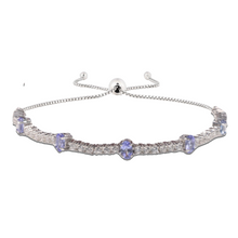 Load image into Gallery viewer, Tanzanite Adjustable Bracelet