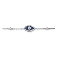 Load image into Gallery viewer, Cubic Zirconia Enamel Evil Eye Bracelet