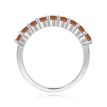 Load image into Gallery viewer, Sterling Silver Round Citrine Ring - FineColorJewels