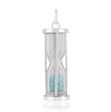 Load image into Gallery viewer, Natural Aquamarine Hourglass Pendant Necklace