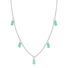 Load image into Gallery viewer, Emerald Layering Necklace - FineColorJewels