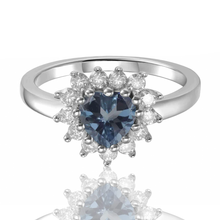 Load image into Gallery viewer, Color Change Ring Alexandrite Heart Ring 