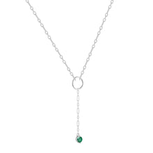 Load image into Gallery viewer, Genuine Emerald Dainty Round Pendant Necklace Daily Wear Pendant Emerald Dainty Green Pendant Valentines Best Pendant